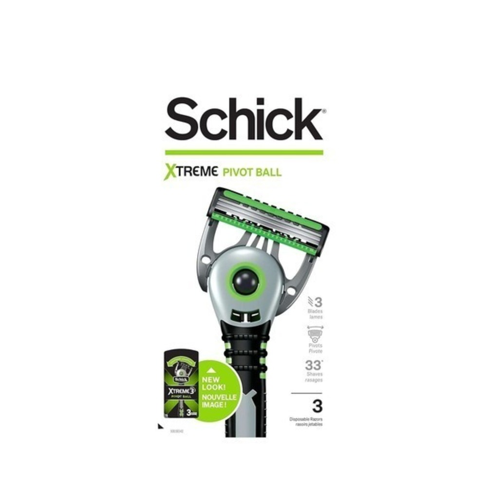 Schick Xtreme Pivot Ball Men's Disposable Razor 5 Packs With 3 Disposable Razors
